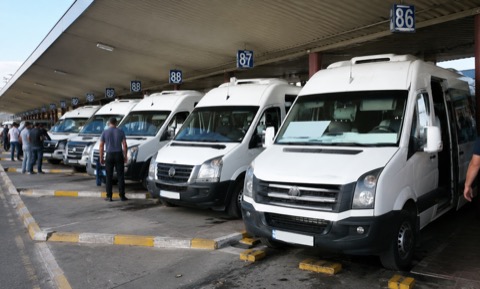 Peninsula minibus stand at the Otogar