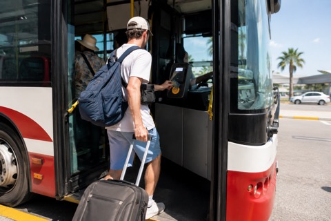 Eshot bus 200 boarding