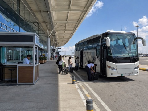 Regional coach boarding point