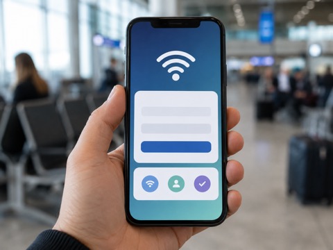Photo — wifi login portal screen